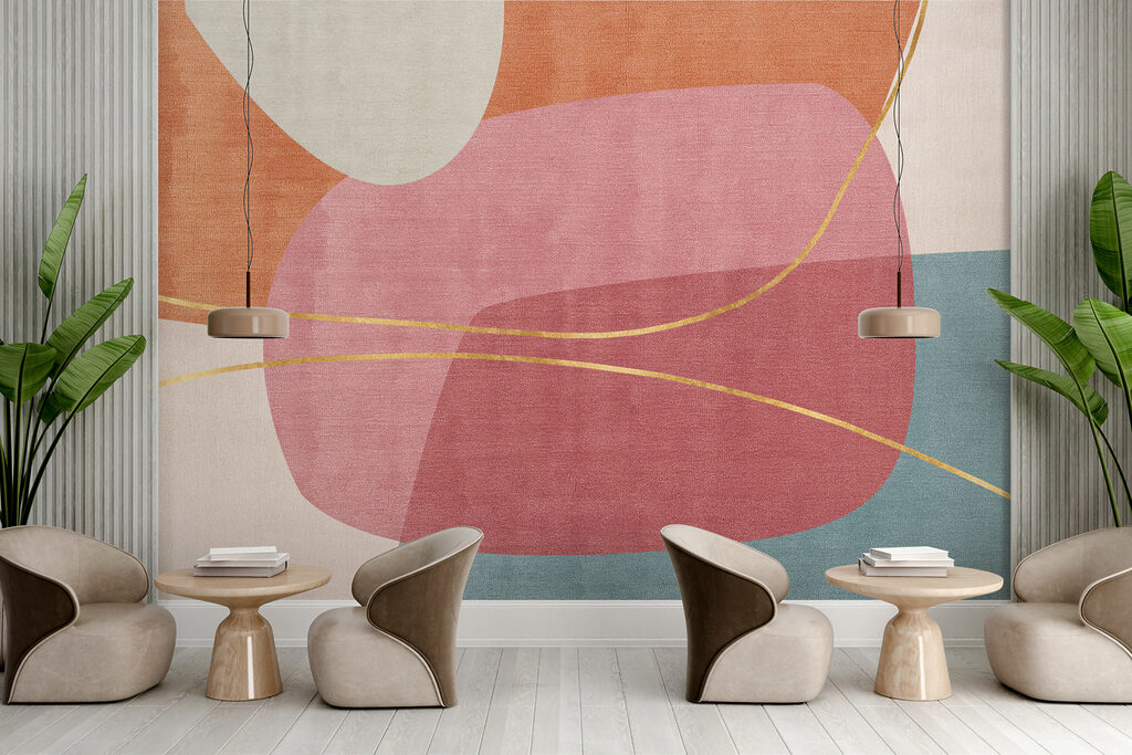 Abstract harmony in soft, pastel hues Abstract harmony in soft, pastel hues