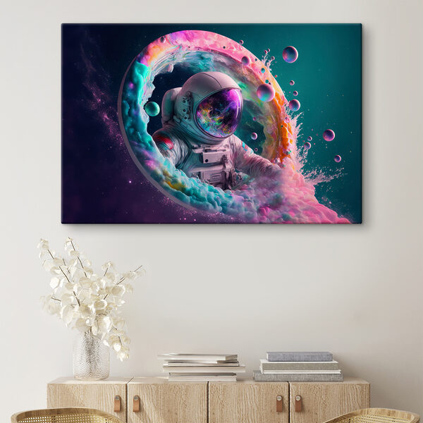 Astronaut vo farebnom kruhu Astronaut vo farebnom kruhu