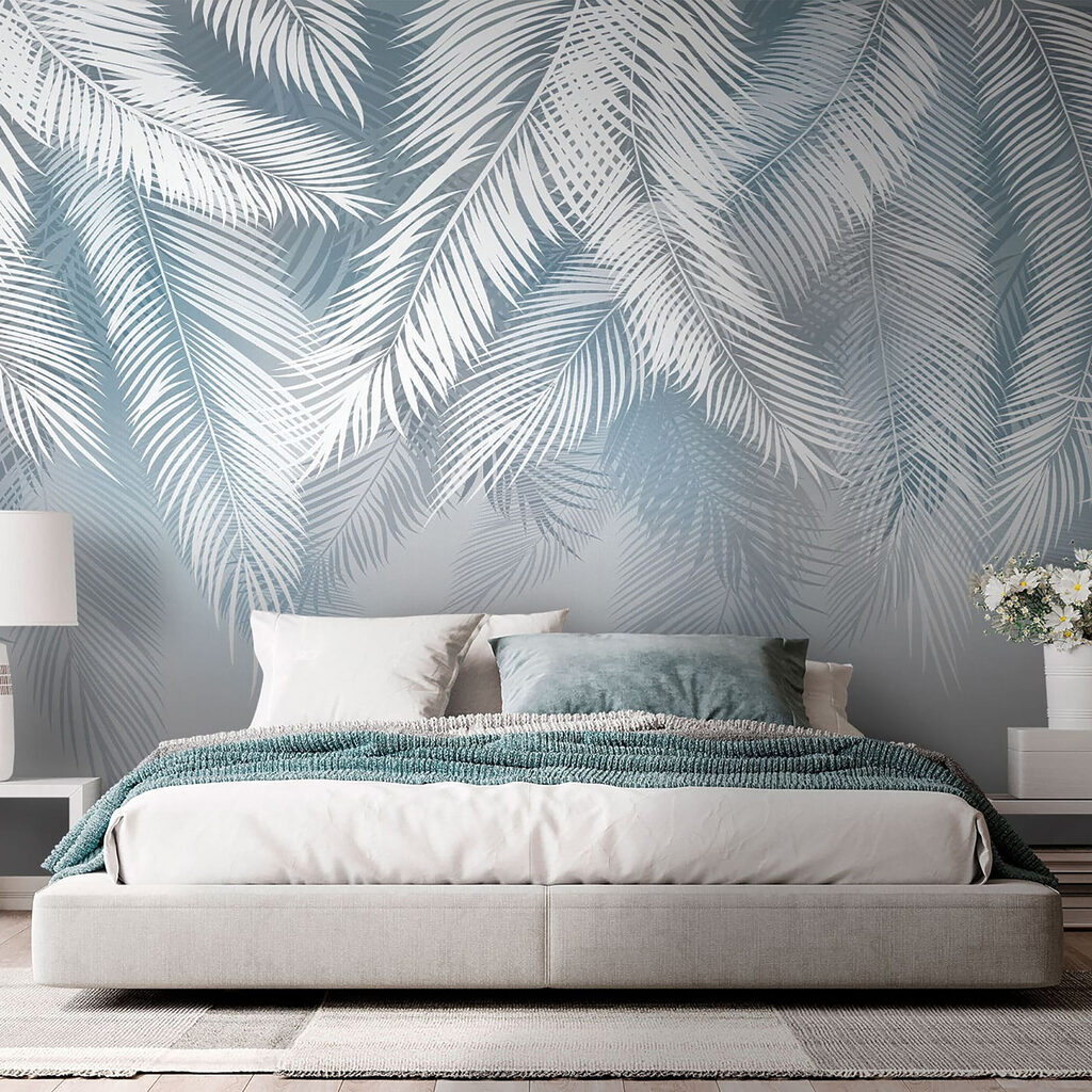 White leaves on a gray background White leaves on a gray background