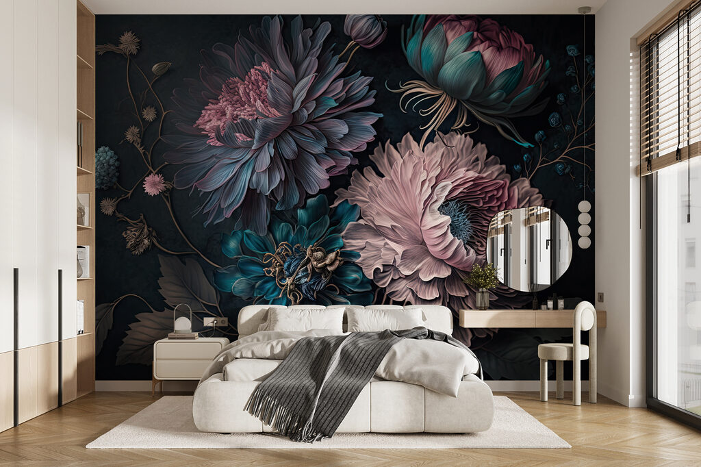Elegantné kvety na tmavom pozadí u75404pib1mr 1024x682 - Elegantné kvety na tmavom pozadí