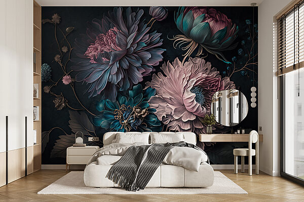 Elegantné kvety na tmavom pozadí u75404pib1mr 600x400 - Elegantné kvety na tmavom pozadí