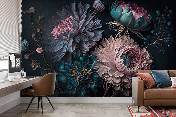 Elegantné kvety na tmavom pozadí u75404pig29r 600x400 - Elegantné kvety na tmavom pozadí