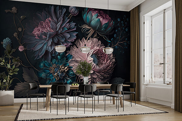 Elegantné kvety na tmavom pozadí u75404pik5r 600x400 - Elegantné kvety na tmavom pozadí