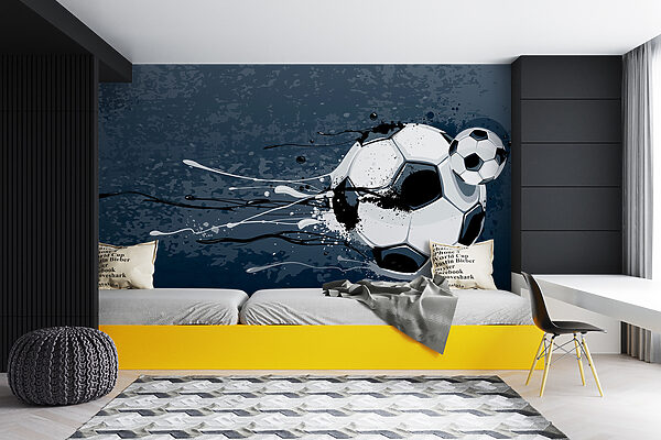 Futbalová lopta so striekancami farby Futbalová lopta so striekancami farby