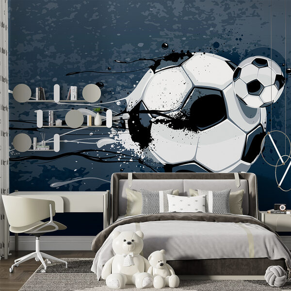 Futbalová lopta so striekancami farby Futbalová lopta so striekancami farby