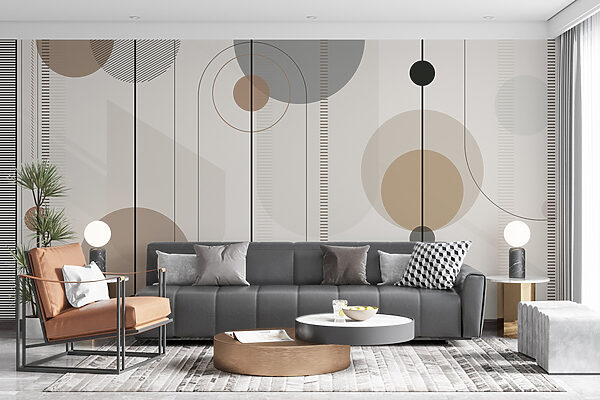 Abstraktné geometrické tvary v jemných tónoch u95379pib1mr 600x400 - Abstraktné geometrické tvary v jemných tónoch