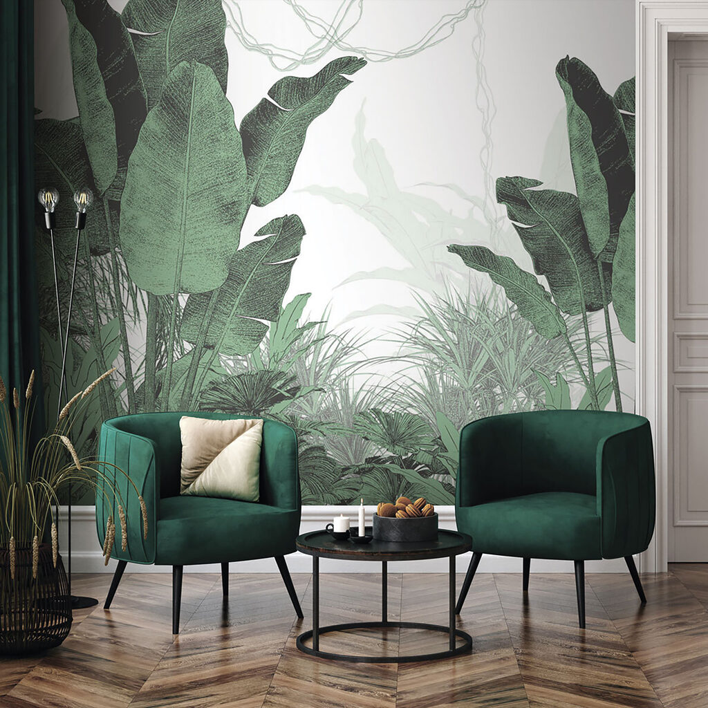 Group of plants with leaves Group of plants with leaves