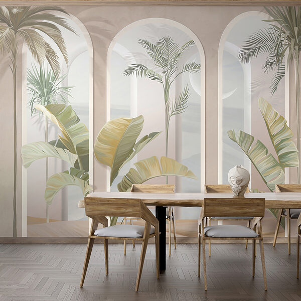 Nástenná maľba izby s palmami u96402pik1ms 600x600 - Nástenná maľba izby s palmami
