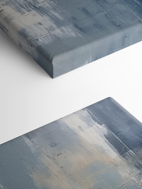 Calm shades of blue and white blend