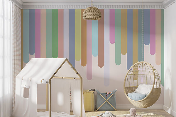 Colorful vertical lines on a white background Colorful vertical lines on a white background