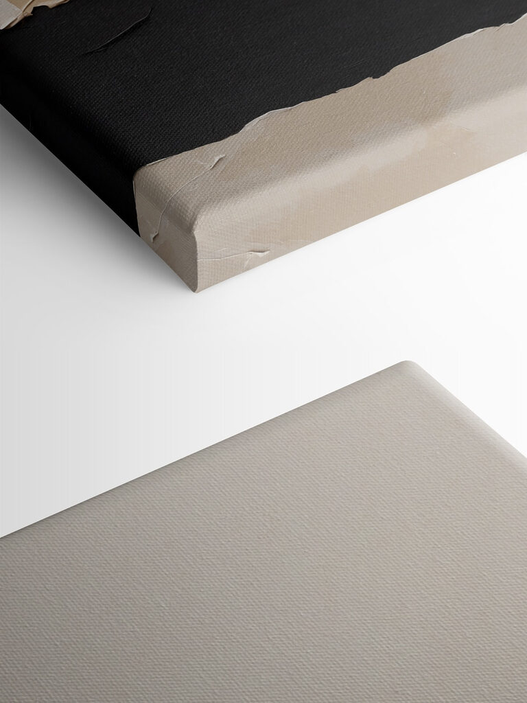 White and black wall