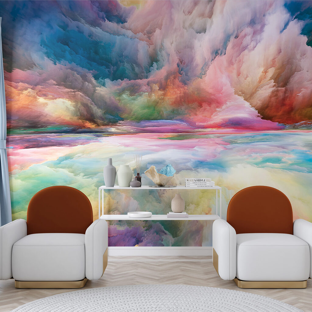 Colorful clouds in the sky