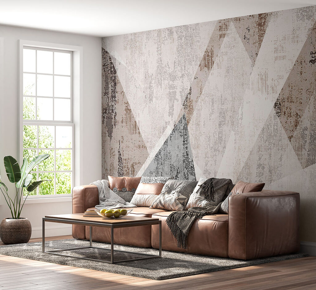 Abstract geometric texture in neutral tones