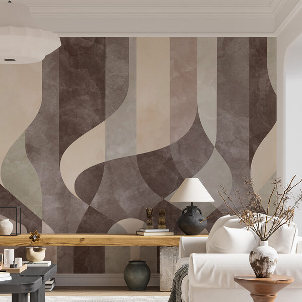 A brown and white striped pattern