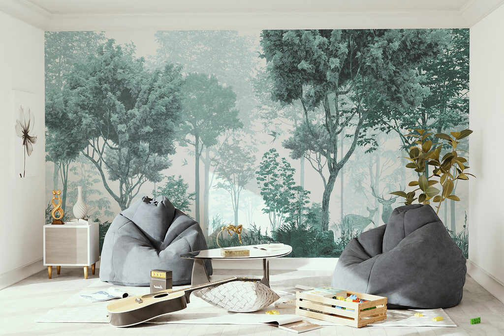 A forest with trees and plants A forest with trees and plants