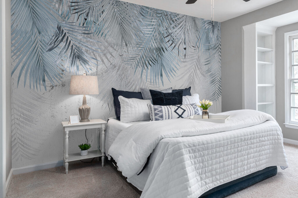 A group of leaves on a white surface