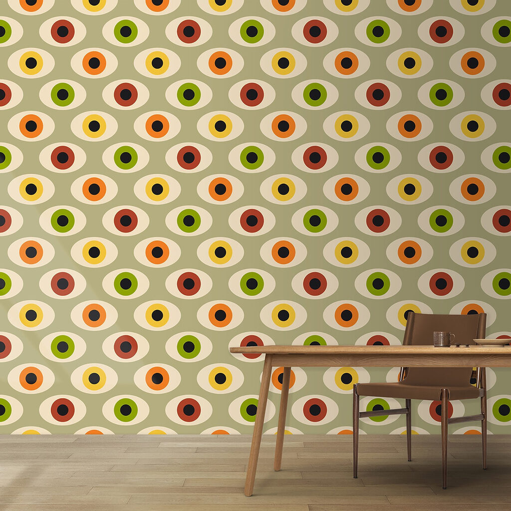 A pattern of colorful ovals A pattern of colorful ovals