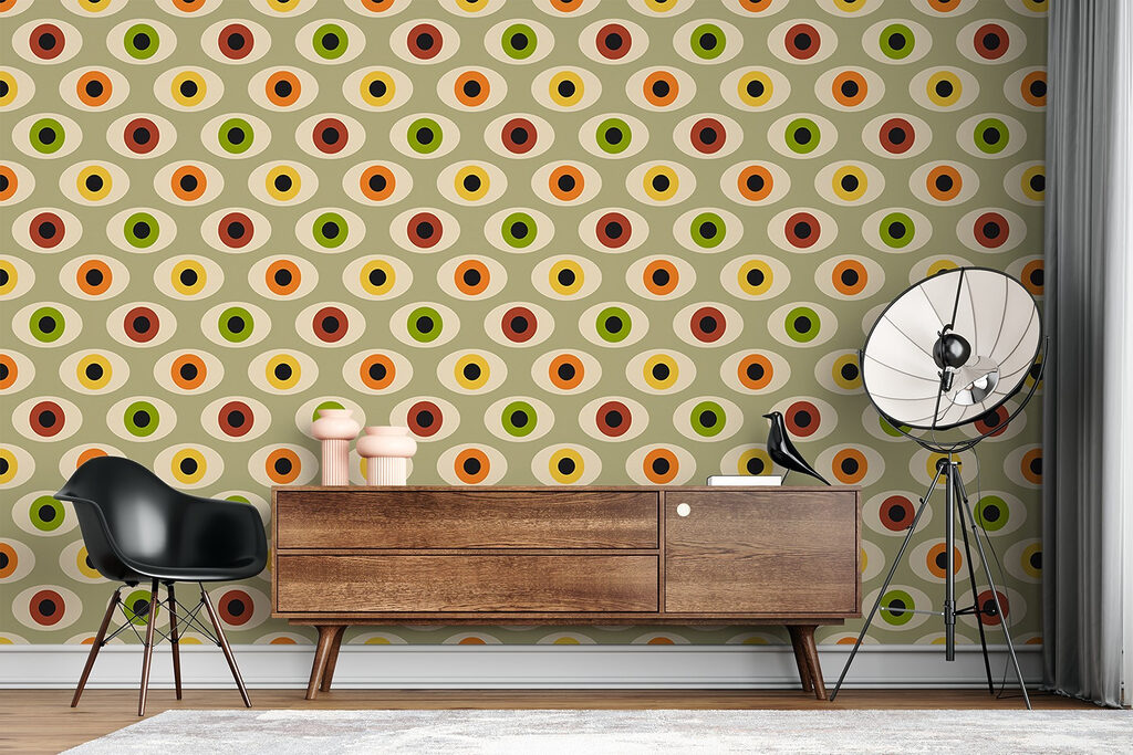 A pattern of colorful ovals A pattern of colorful ovals