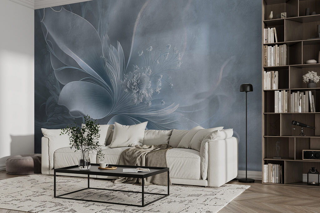 A white flower with a flower on it A white flower with a flower on it