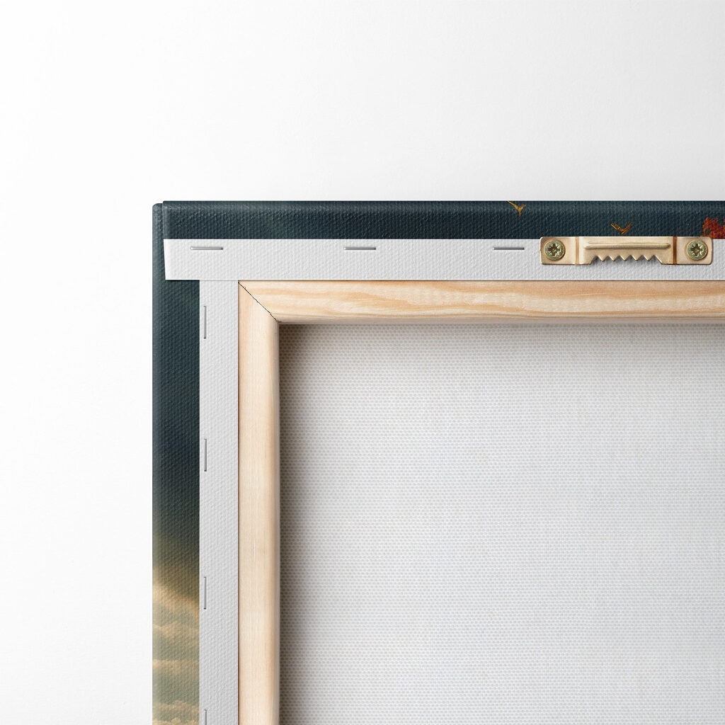 Tree with orange and yellow leaves on a hill Tree with orange and yellow leaves on a hill