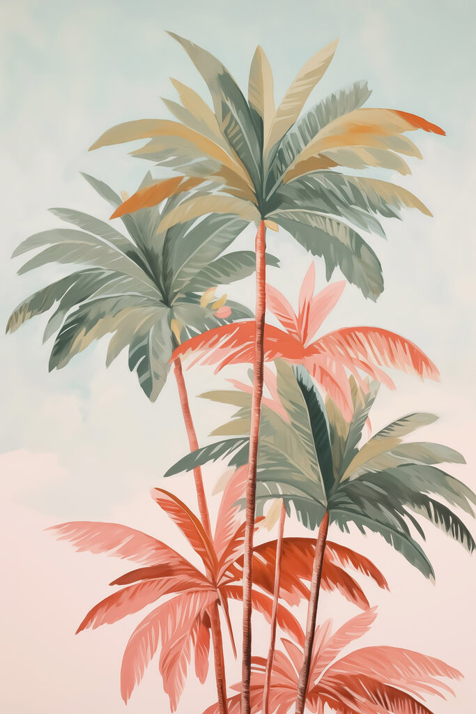 Group of palm trees Group of palm trees