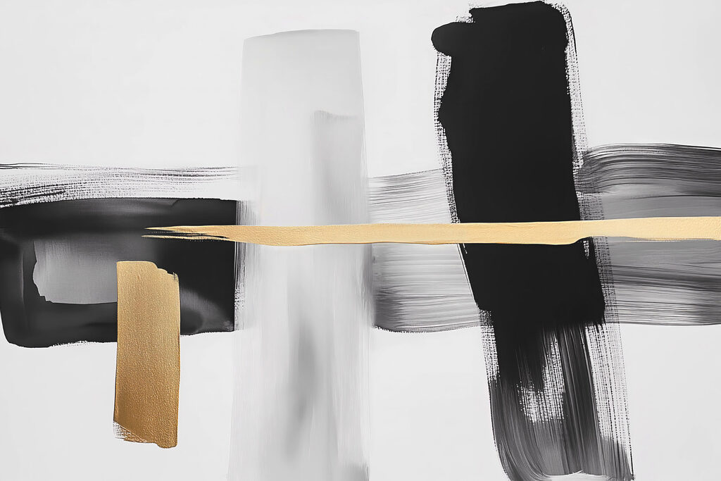 Black and white painting Black and white painting