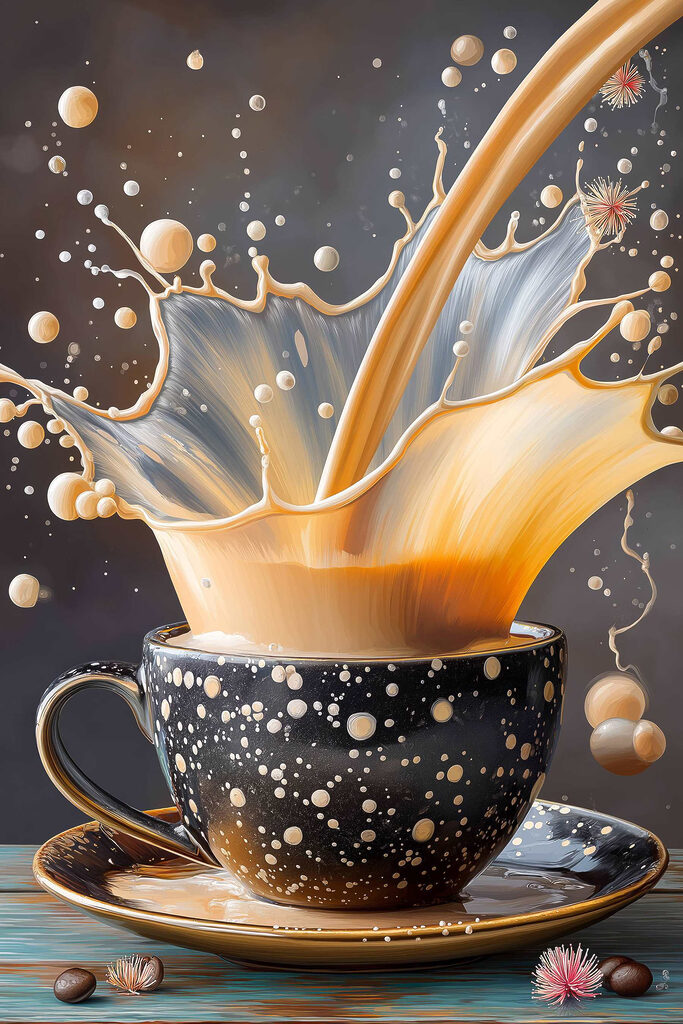 Splash of liquid in a cup Splash of liquid in a cup