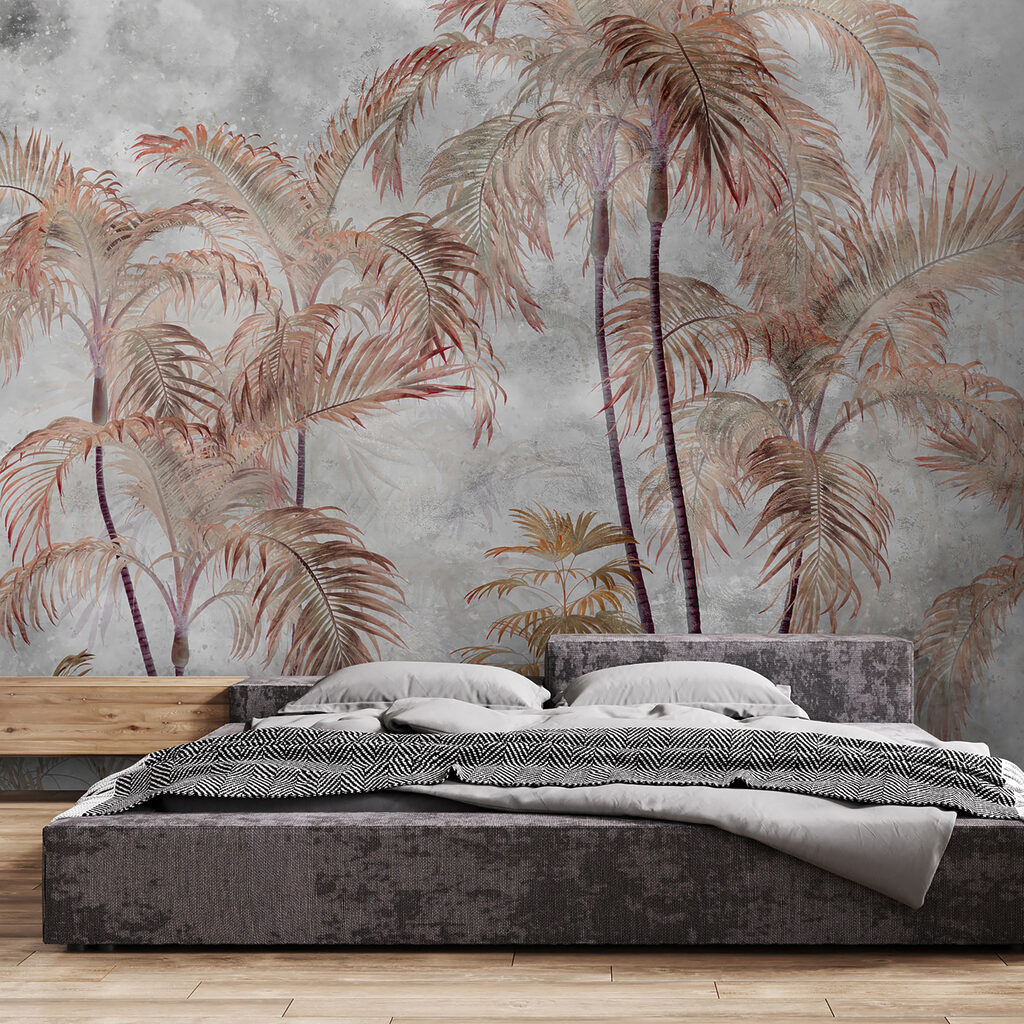 A group of palm trees A group of palm trees