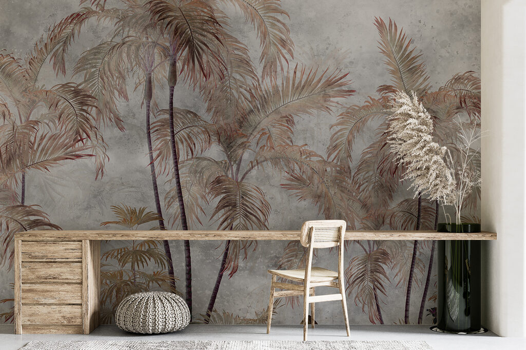 A group of palm trees A group of palm trees