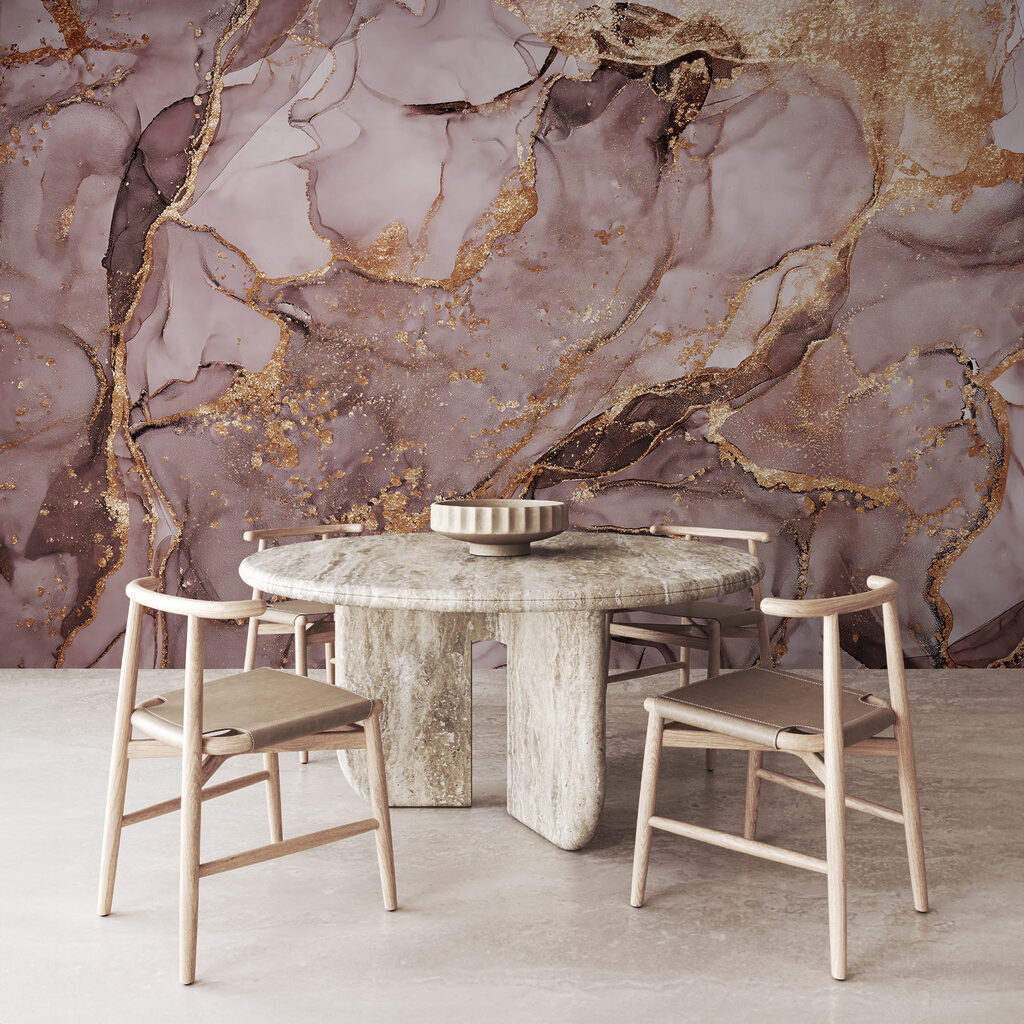 A close up of a painting