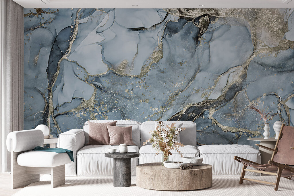 Ethereal blue abstract artistry Ethereal blue abstract artistry