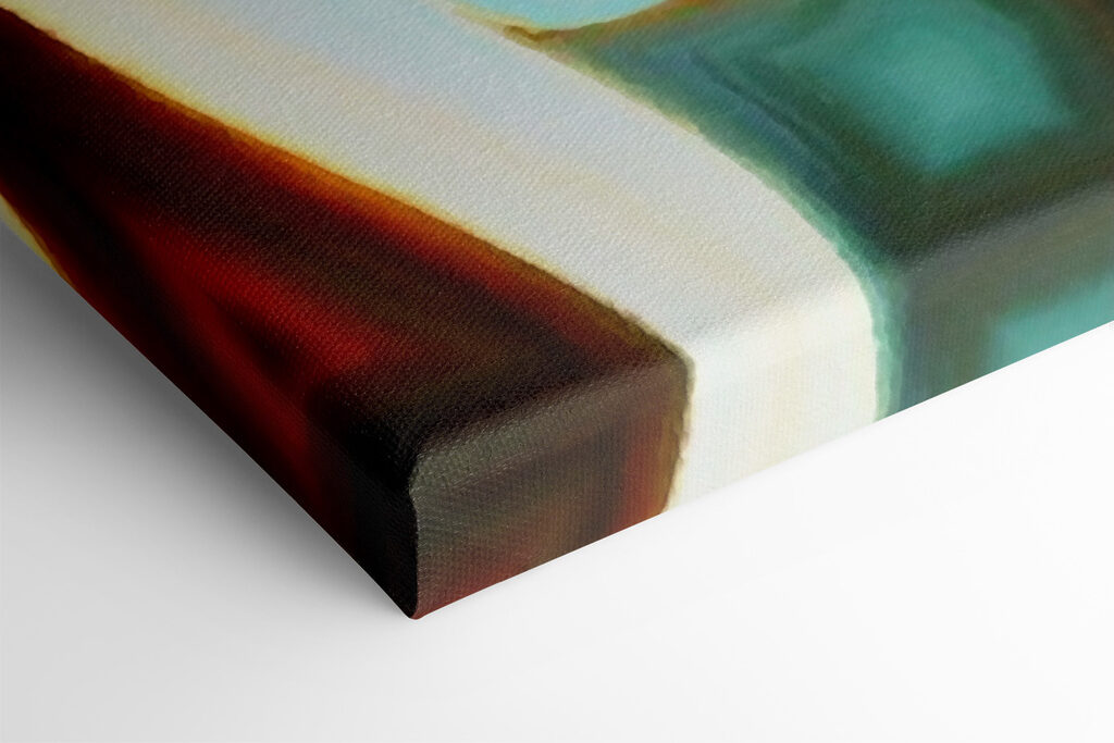 A colorful background with a couple of faces A colorful background with a couple of faces