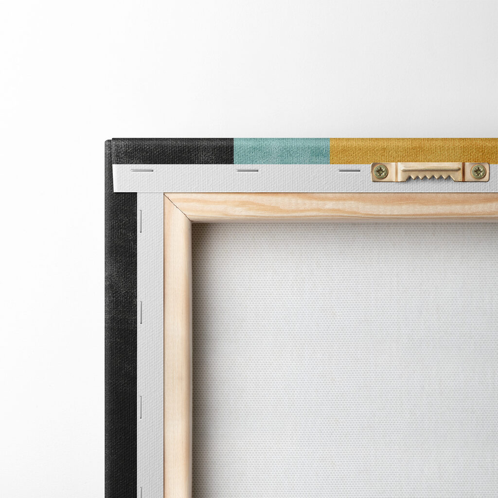 A colorful art piece with text