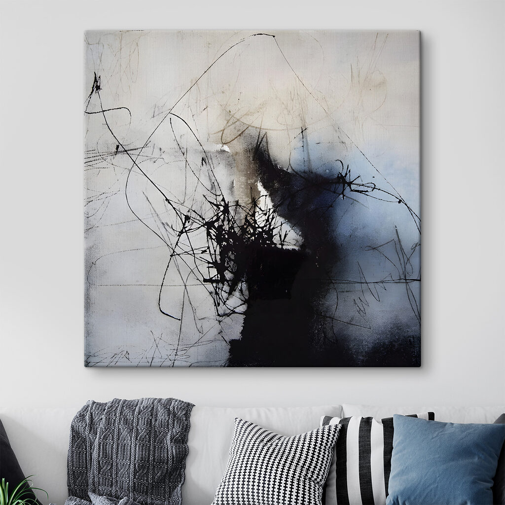 A black and white image of a person's face