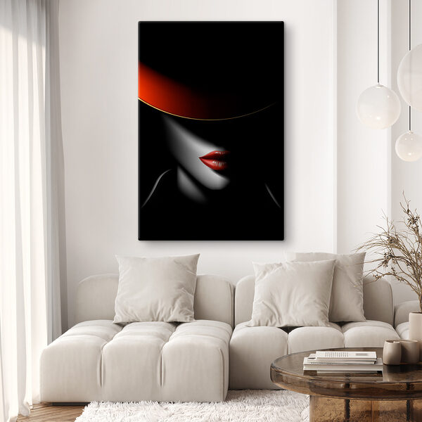 A woman wearing a hat