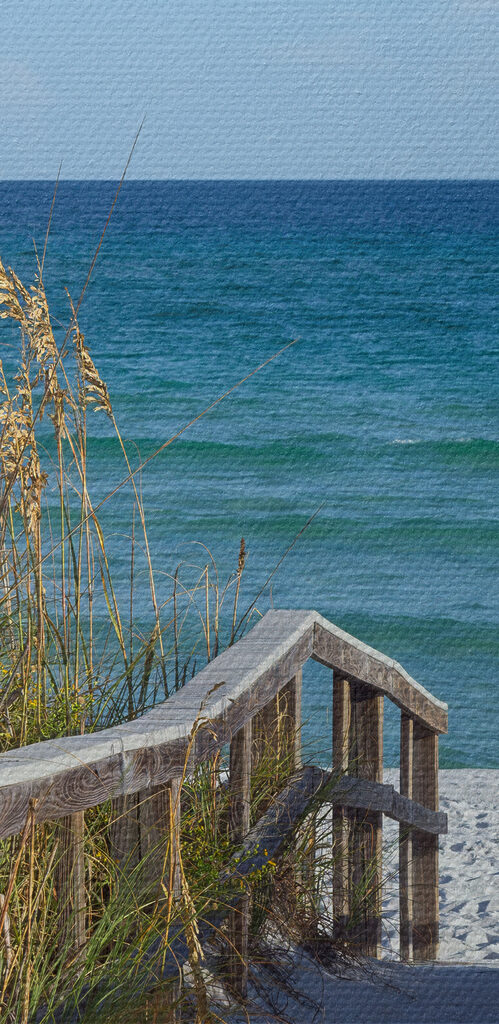 A walkway leading to the beach A walkway leading to the beach