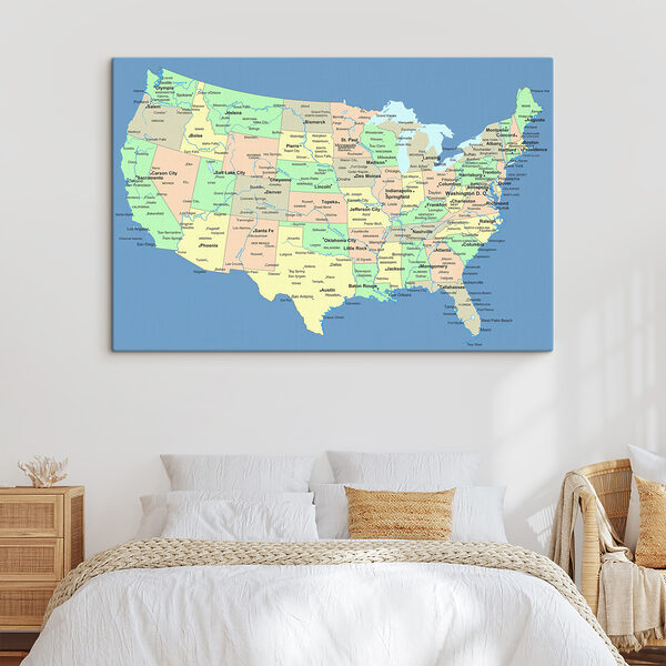 Mapa Spojených štátov Mapa Spojených štátov