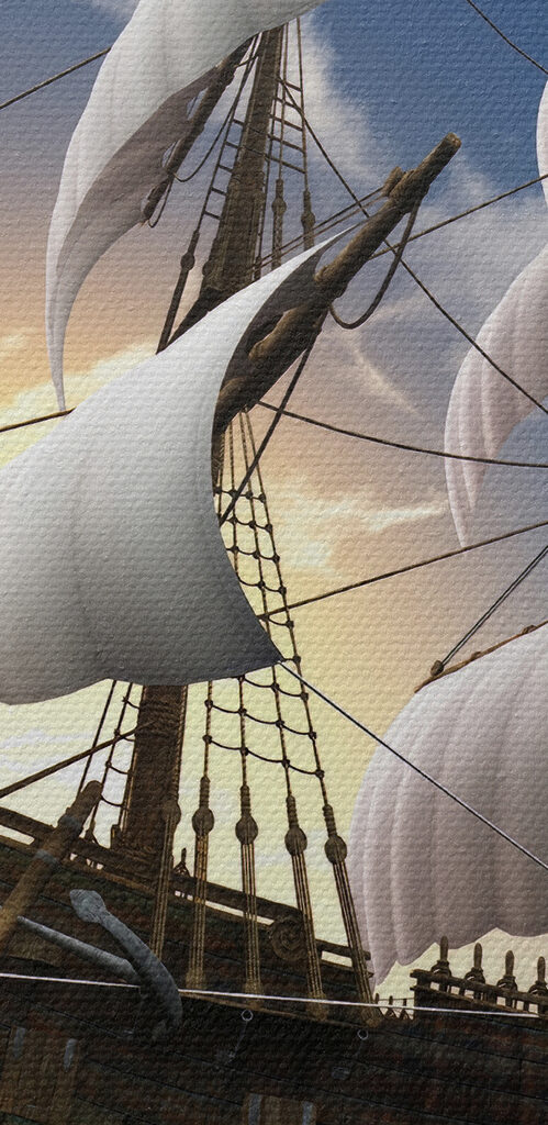 A ship in the water A ship in the water