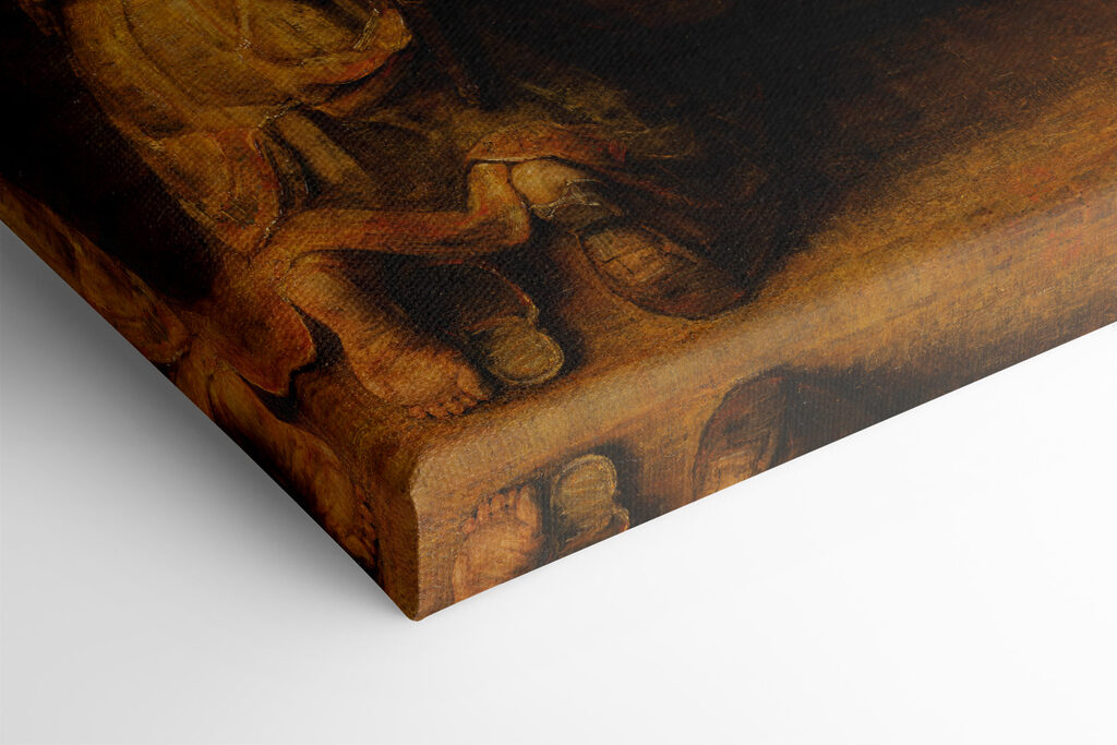 A painting of a group of people