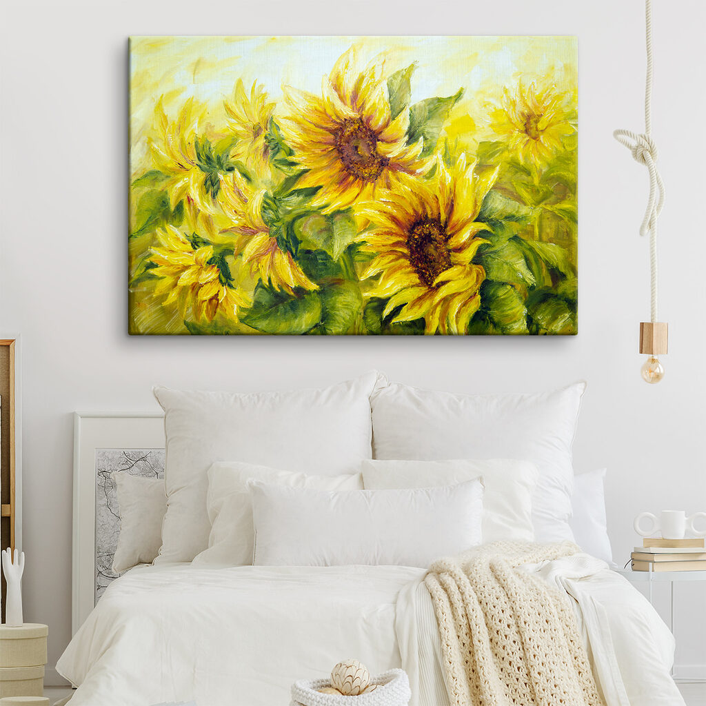 A painting of sunflowers A painting of sunflowers