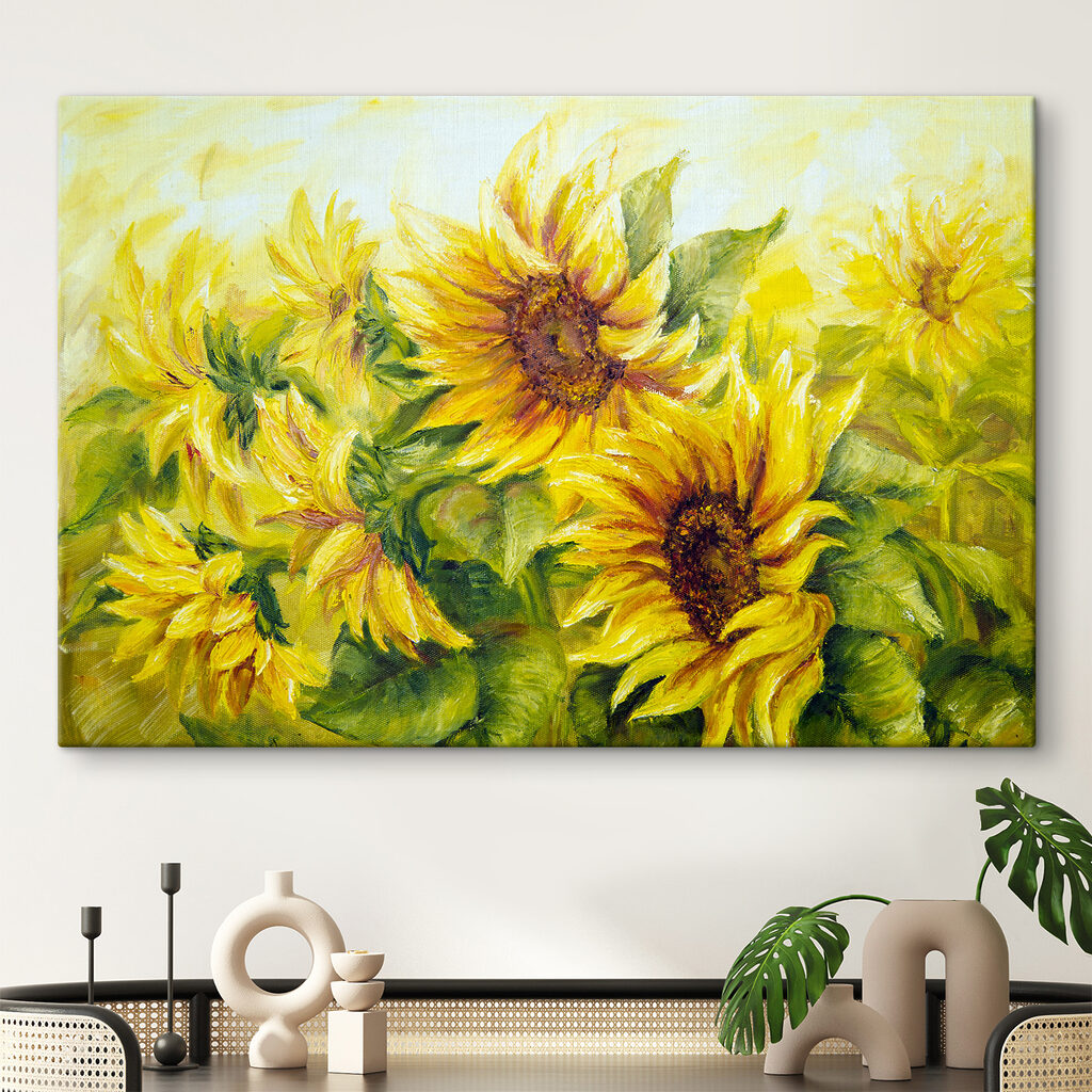 A painting of sunflowers A painting of sunflowers