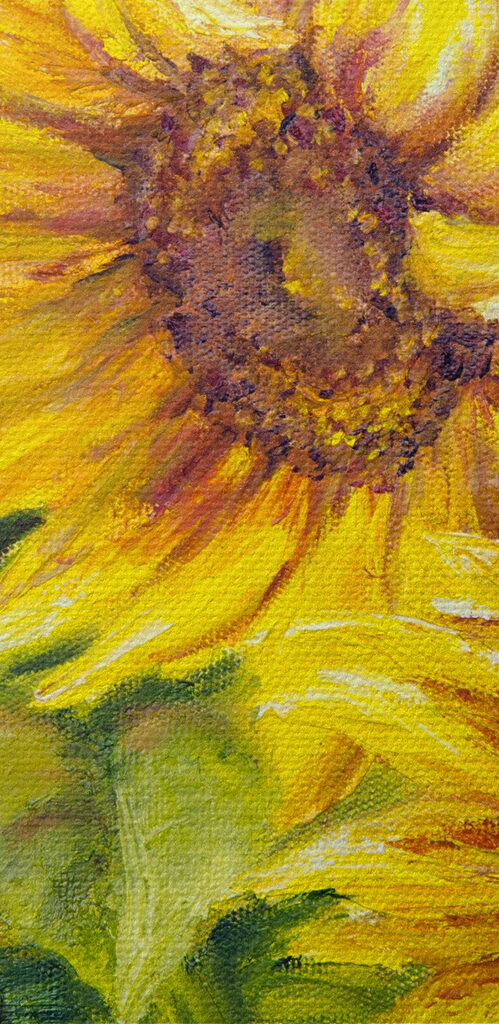 A painting of sunflowers A painting of sunflowers