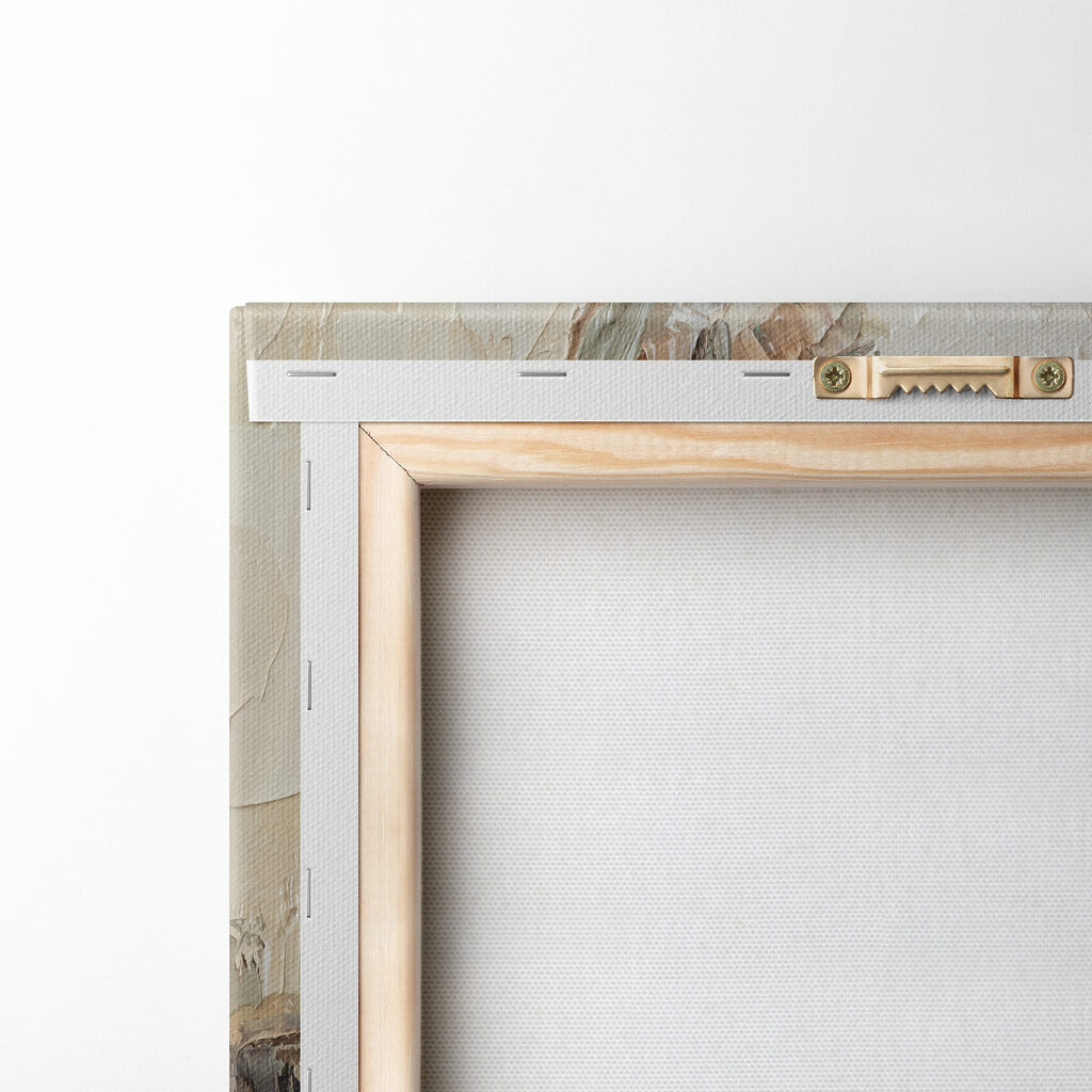 A painting of a woman holding a cup