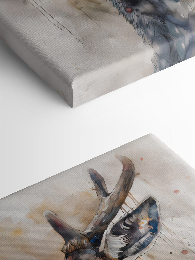 A watercolor of a deer A watercolor of a deer