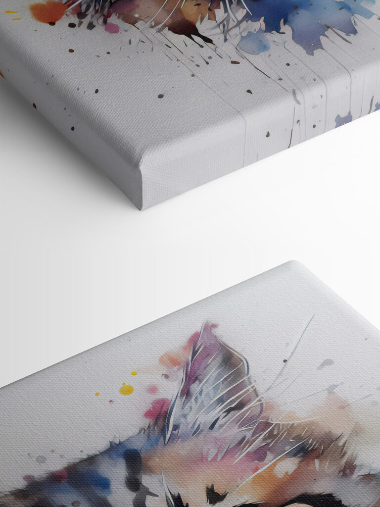 A painting of a cat A painting of a cat