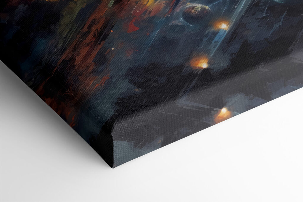 Planets in space with planets and stars Planets in space with planets and stars