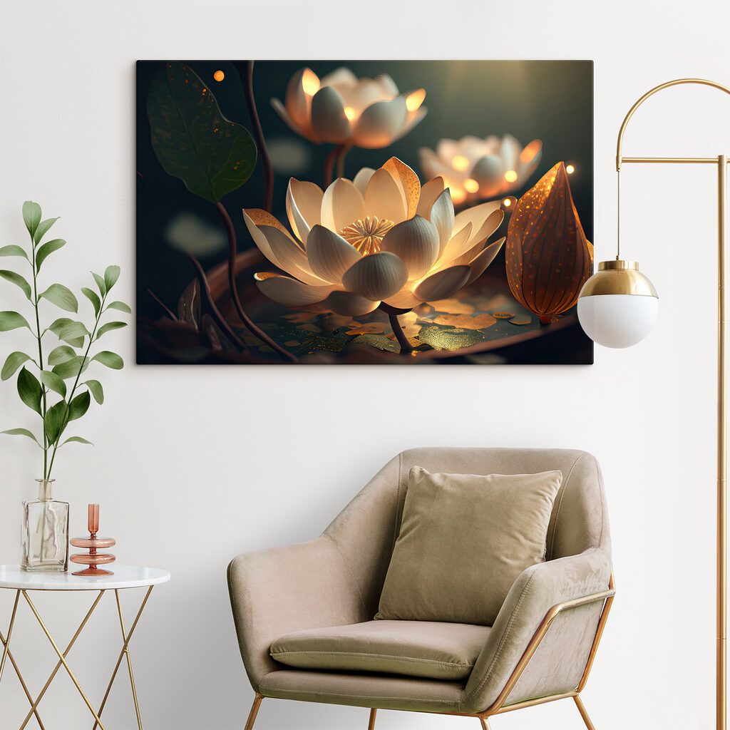 A white flower with yellow specks on it A white flower with yellow specks on it