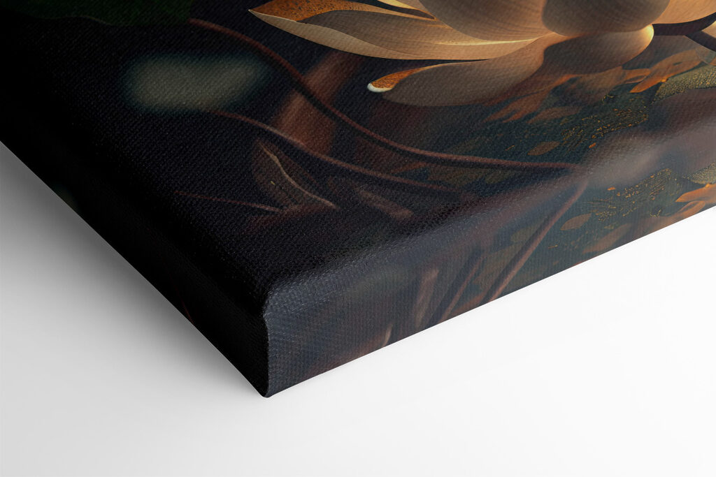 A white flower with yellow specks on it A white flower with yellow specks on it