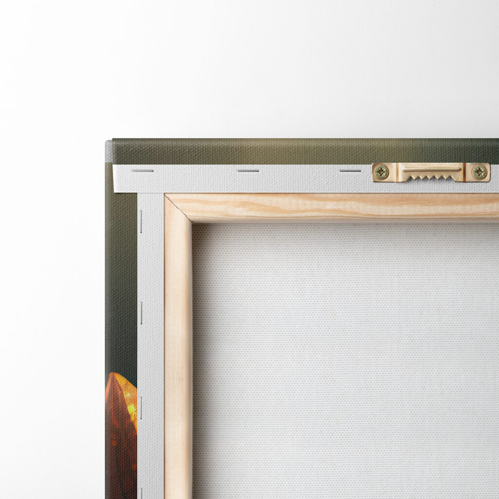 A white flower with yellow specks on it A white flower with yellow specks on it