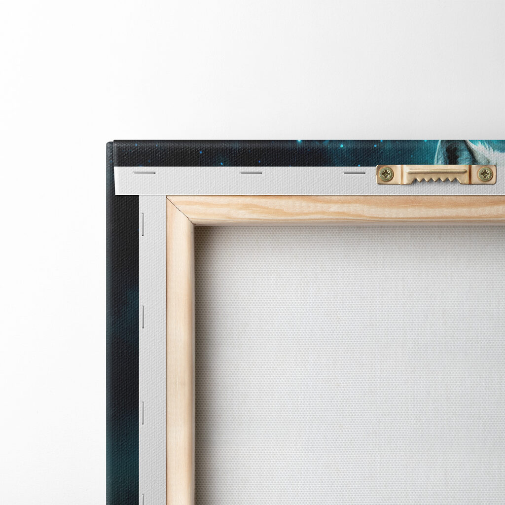 A white wolf standing on a rock A white wolf standing on a rock